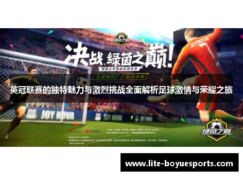 英冠联赛的独特魅力与激烈挑战全面解析足球激情与荣耀之旅